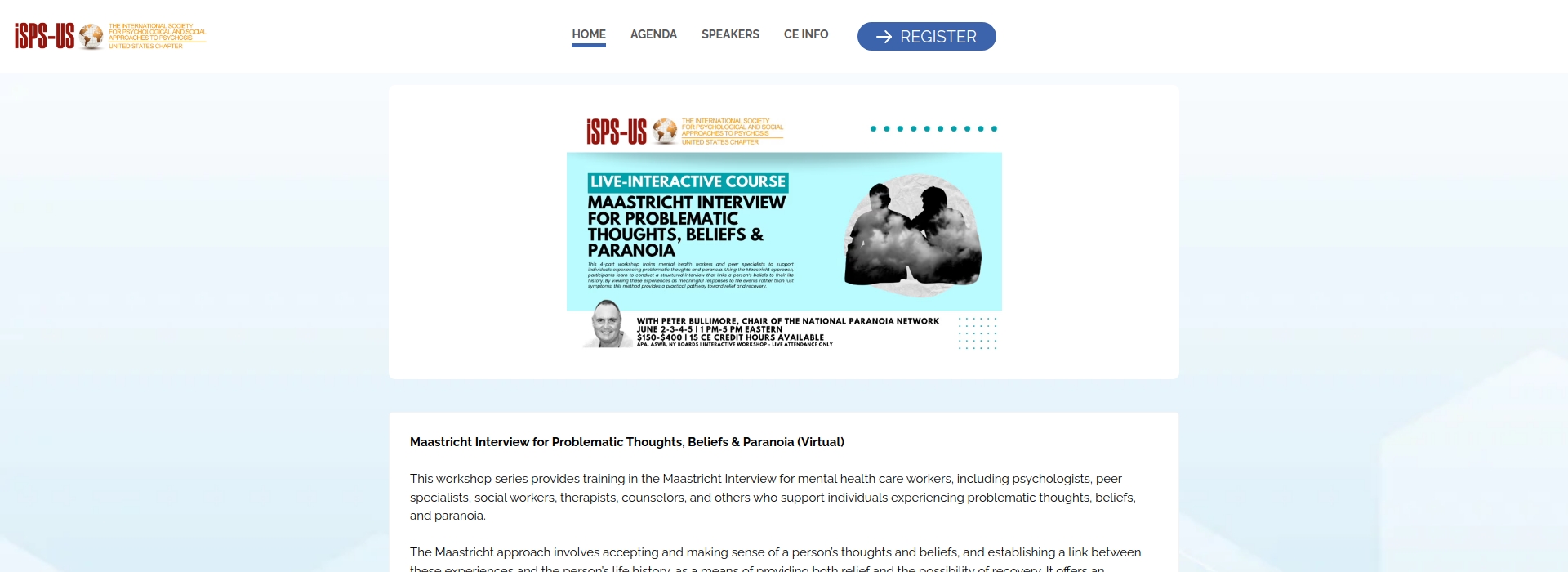 Maastricht Interview for Problematic Thoughts, Beliefs & Paranoia (Virtual)